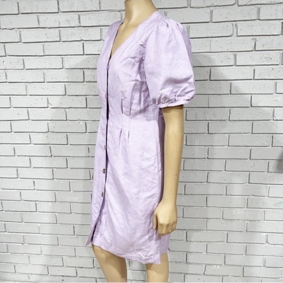 Loft Women’s Button V-Neck Dress - Size 0 - Picture 4 of 6